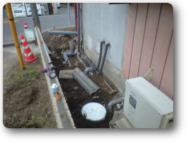 雨水＆排水の配管修理